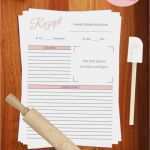 Vorlage Kochbuch Bewundernswert Rezeptvorlage Zum Drucken Printable Recipe Template