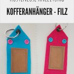 Vorlage Kofferanhänger Beste Kofferanhänger Aus Filz Nähen Kostenlose Anleitung