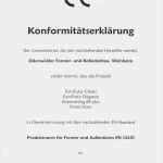 Vorlage Konformitätserklärung Süß Ce Zeichen Konformitatserklarung – Brandbekämpfung