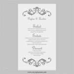 Vorlage Kündigung Amazon Visa Karte Fabelhaft Hochzeit Menü Karte Vorlage Vintage Rollen Grau Silber