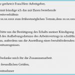 Vorlage Kündigung Arbeit Fabelhaft Arbeitnehmerkündigung Vorlage Fristen Ansprüche