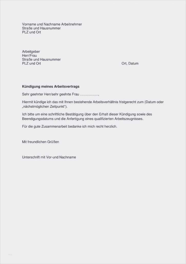 Vorlage Kündigung Auslandskrankenversicherung Genial Frisches Kündigung Arbeitsvertrag Muster Arbeitgeber
