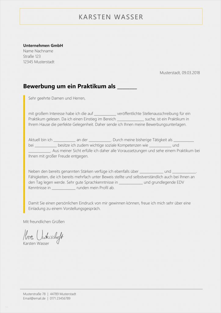 Vorlage Kurzbewerbung Praktikum Inspiration Bewerbungsvorlagen Kostenlos Herunterladen Bewerbung
