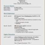 Vorlage Lebenslauf Englisch Gut Lebenslauf Vorlage Englisch Schönste 10 Lebenslauf