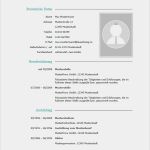 Vorlage Lebenslauf Tabellarisch Word Neu Lebenslauf Vorlage 2018 Bewerbung