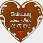 Vorlage Lebkuchenherz Wunderbar Einladung Hochzeit Lebkuchenherz &quot;konstantin&quot; 16cm