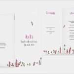 Vorlage Liederheft Taufe Genial Menükarte Taufe "frühlingswiese"