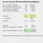 Vorlage Lohnabrechnung Stundenlohn Excel Luxus Berechnung Der Mutterschaftsentschädigung Mit Excel