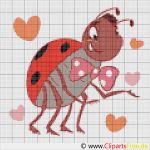 Vorlage Marienkäfer Erstaunlich Marienkäfer Vorlage Zum Sticken Kreuzstickvorlage