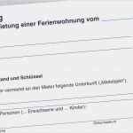 Vorlage Mietvertrag Ferienwohnung Cool Neues Mietvertrag Vorlage Word