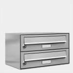 Vorlage Namensschilder Briefkasten Neu 2er Briefkasten Schmal Pulverbeschichtung Ral 9007 Mit 2