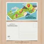 Vorlage Postkarte Rückseite Kostenlos Einzigartig Reise Postkarte Vorlage Mit Adventrure Stil