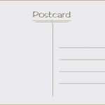 Vorlage Postkarte Word Gut Postkarte Rückseite Vorlage