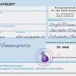 Vorlage Privatrezept Hübsch Geldgeschenk Finanzspritze Rezept Blanko Dr Zuschuss