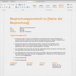Vorlage Protokoll Sitzung Neu Besprechungsnotiz orange – Wordvorlage