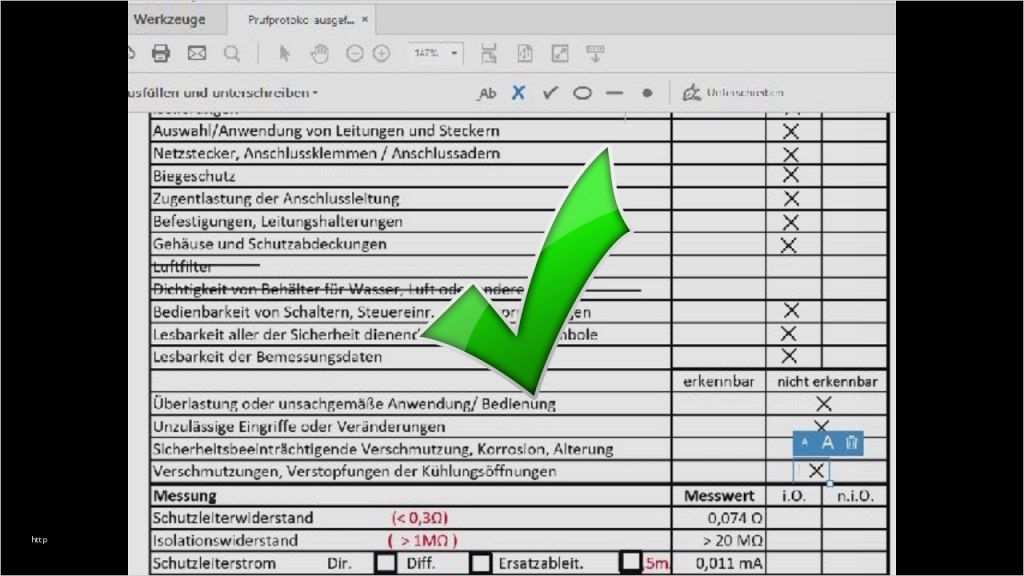 Vorlage Prüfprotokoll ortsveränderliche Geräte Wunderbar Prüfen Elektrischer Geräte Prüfprotokoll 9 Nach Din Vde