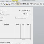Vorlage Rechnung Kostenlos Word Gut Rechnungsvorlage Word Download – Giga