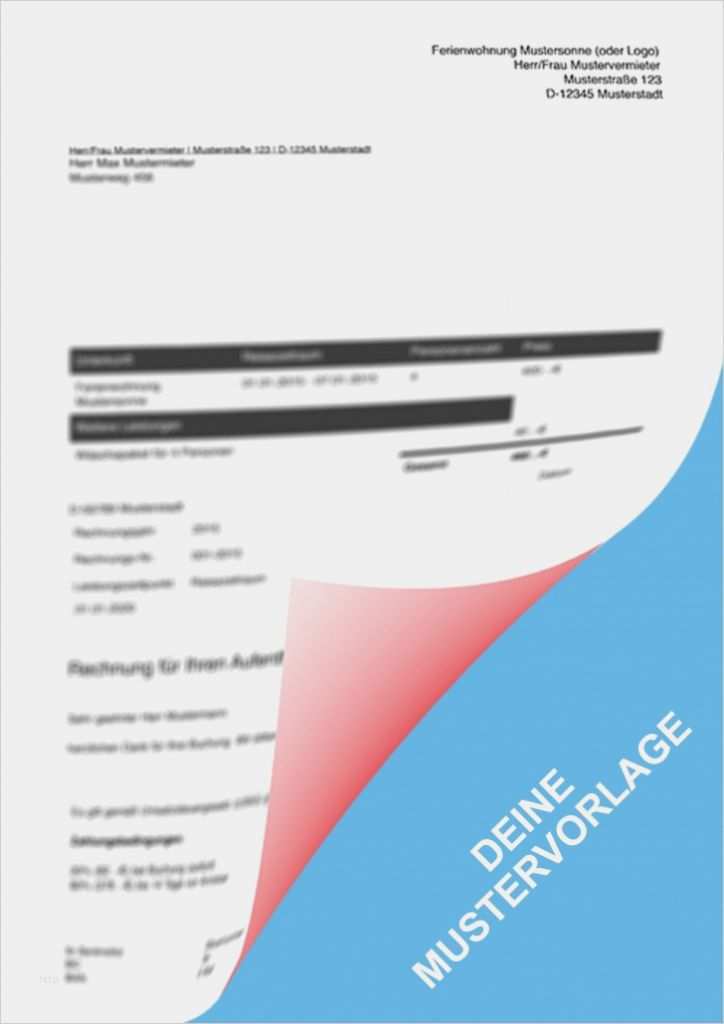 Vorlage Rechnung Monteurzimmer Neu Rechnung Nach § 19 Ustg Muster Vorlage Ferienhaus