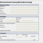 Vorlage Reisekosten Schön Reisekostenabrechnung Einzelabrechnung Excel Vorlagen Shop