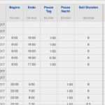 Vorlage Tägliche Arbeitszeit Wunderbar Numbers Vorlage Zeiterfassung 2017 Arbeitszeitnachweis Mit