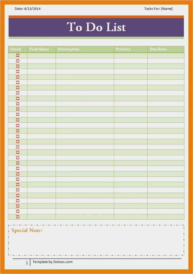 Vorlage to Do Liste Word Elegant 14 to Do Liste Vorlage Word