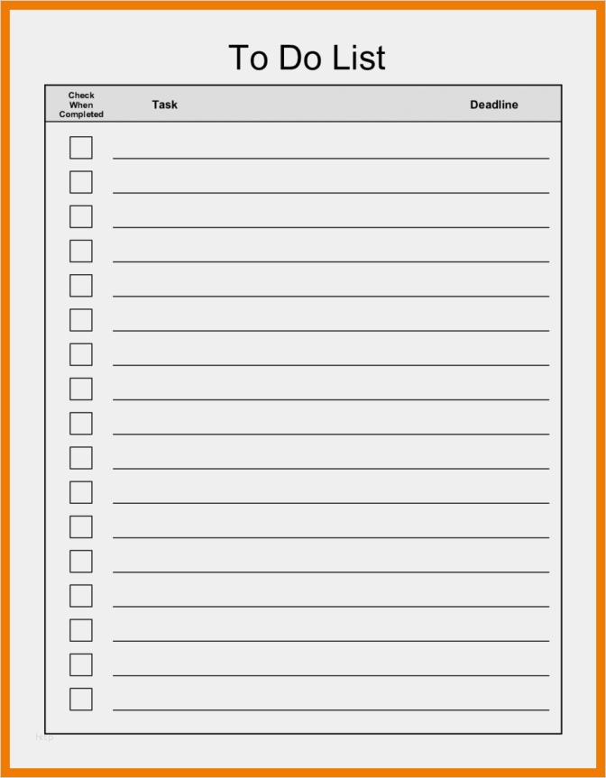 Vorlage to Do Liste Word Süß Word to Do List Template for Mac to Do List Excel Template