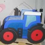 Vorlage Traktor Laterne Angenehm Bastelpackung Laterne Traktor Blau Rot