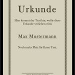Vorlage Urkunde Zum Bearbeiten Gut Gratis Urkunde Für Verschiedene Zwecke