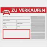 Vorlage Verkaufsschild Auto Kostenlos Neu Verkaufsschild Din A3 "zu Verkaufen" Mit Universal