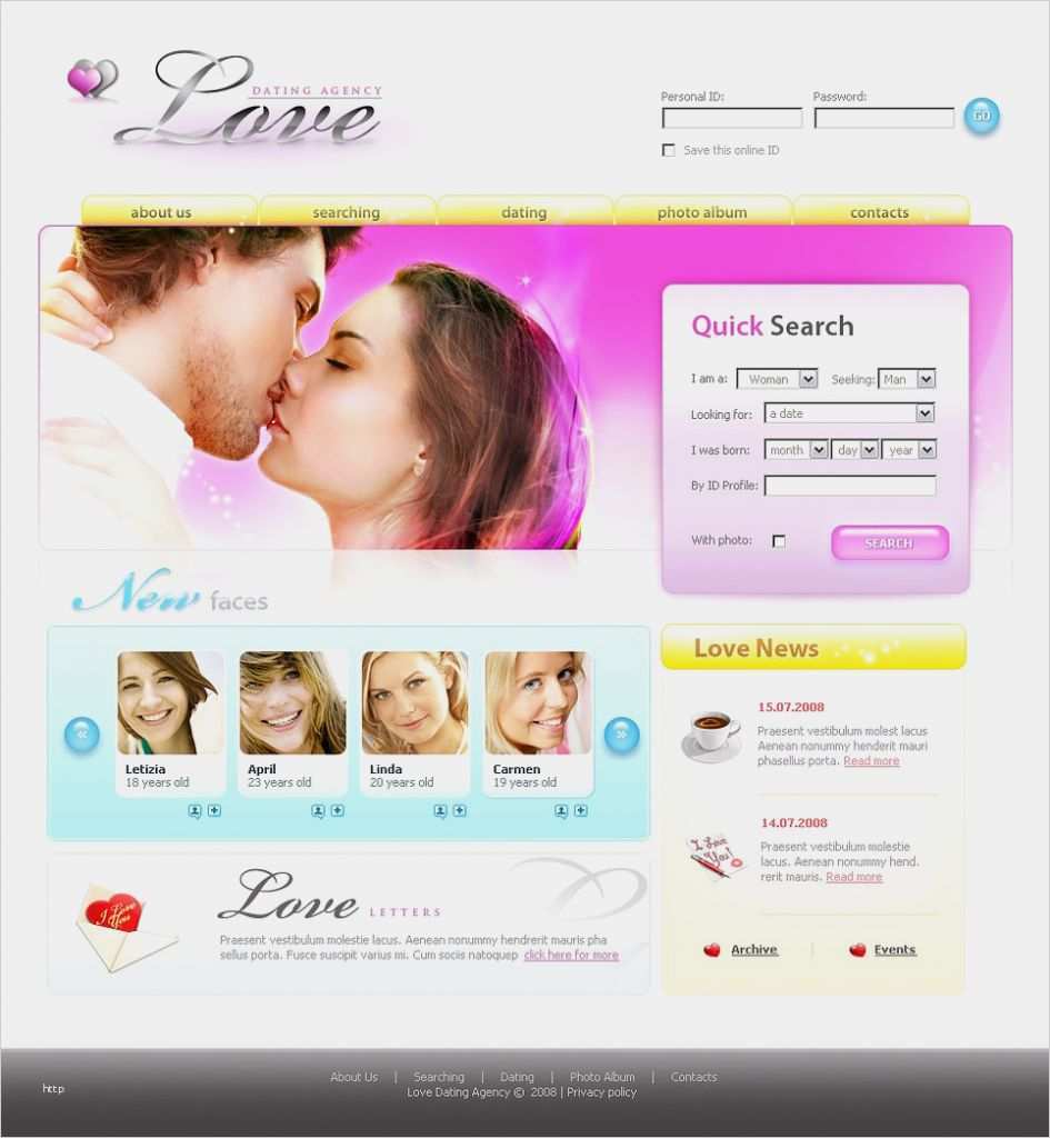 Partnersuche vorlage