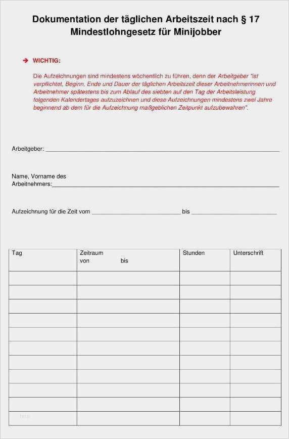 Vorlage Zur Dokumentation Der Täglichen Arbeitszeit Datev Word Luxus Datev Vorlage Zur Dokumentation Der Täglichen Arbeitszeit