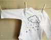 Vorlagen Baby Body Bemalen Cool Items Similar to White Long Sleeve Bodysuit for A Little