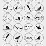 Vorlagen Brandmalerei Gratis Cool Birds Silhouettes 1 313" 25mm 30mm 1" 1 5" button Images
