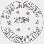 Vorlagen Einladung Kindergeburtstag Zum Ausdrucken Bewundernswert Ausmalbilder Geburtstag Vorlagen