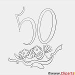 Vorlagen Für Einladungen Zum 50 Geburtstag Kostenlos Genial Einfache Malvorlage 50 Geburtstag