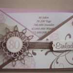 Vorlagen Für Einladungen Zum 80 Geburtstag Wunderbar Die Stempel Lounge Einladung Zum 80 Geburtstag