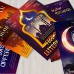 Vorlagen Für Flyer Luxus islam Poster Flyer Vorlagen Für Muslimische Feste