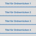 Vorlagen Für ordnerrückenschilder Fabelhaft 5 Cm Breite ordnerrückenschilder 4 Pro Seite