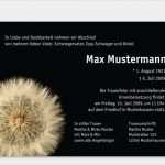 Vorlagen Für Traueranzeigen Süß Trauerkarten Online Gestalten Löwenzahn