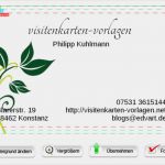 Vorlagen Für Visitenkarten Einzigartig Online Erstellen Visitenkarte