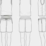 Vorlagen Pants Großartig Templates Blank Vest Shorts Jogging Pants Stock Vector