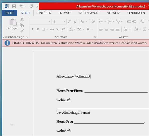 Vorsorgevollmacht Vorlage Kostenlos Word Best Of Vollmacht Für Word Vorlage Download Chip