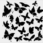 Wand Muster Vorlagen Erstaunlich Wandtattoo Schmetterlinge Set Bildmotive