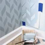 Wand Muster Vorlagen Inspiration Wandmuster Selber Streichen Idee Mit Farbe Und Schablone