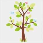 Wandbild Baum Vorlage Angenehm Wandsticker Wandbild Punkte Baum Vögel Kinderzimmer Deko
