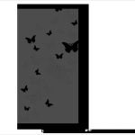 Wandbild Baum Vorlage Süß Wandtattoo Bunter Schmetterlingsschwarm Bei Homesticker