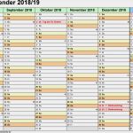 Wandkalender 2019 Vorlage Elegant Schulkalender 2018 2019 Als Word Vorlagen Zum Ausdrucken