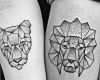 Wappen Tattoo Vorlagen Gut Pärchen Tattoos Mit Geometrischem Design Löwe Und Löwin