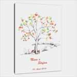 Wedding Tree Vorlage Bewundernswert Fingerabdruck Baum