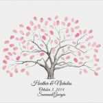 Wedding Tree Vorlage Schön Customizable Fingerprint Thumbprint Tree Guestbook